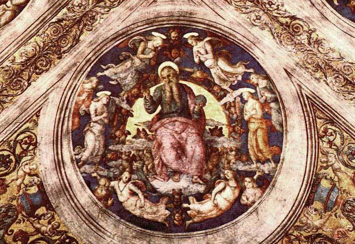 God the Creator and Angels, Pietro Perugino